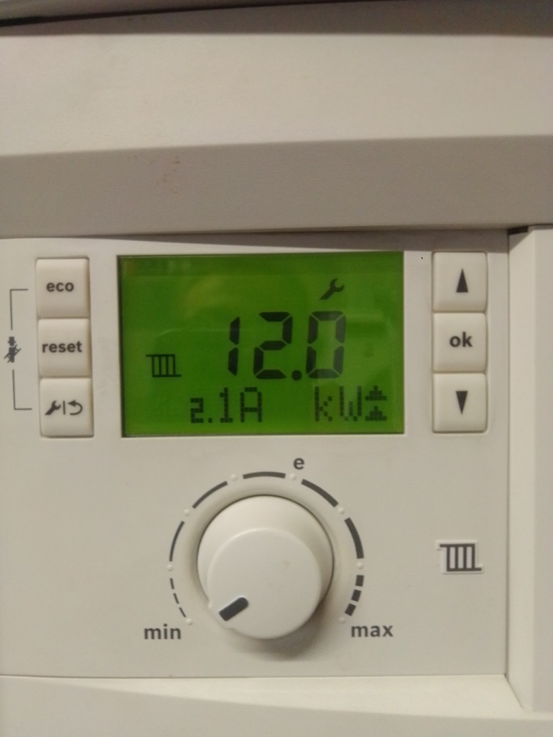 Image de paramètres chauffage